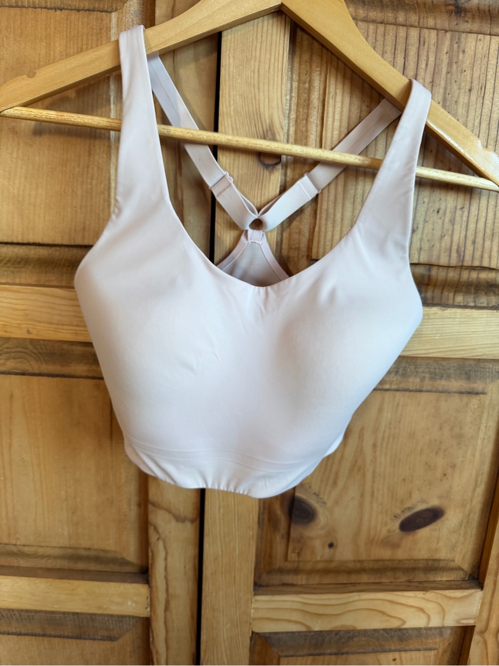 Athleta Soft Pink Crisscross Sports Bra